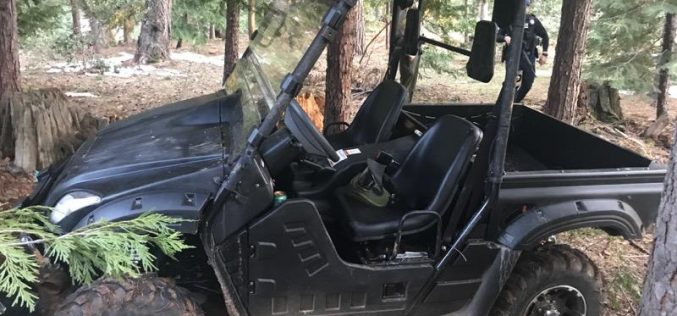 Grass Valley Police recover stolen UTV