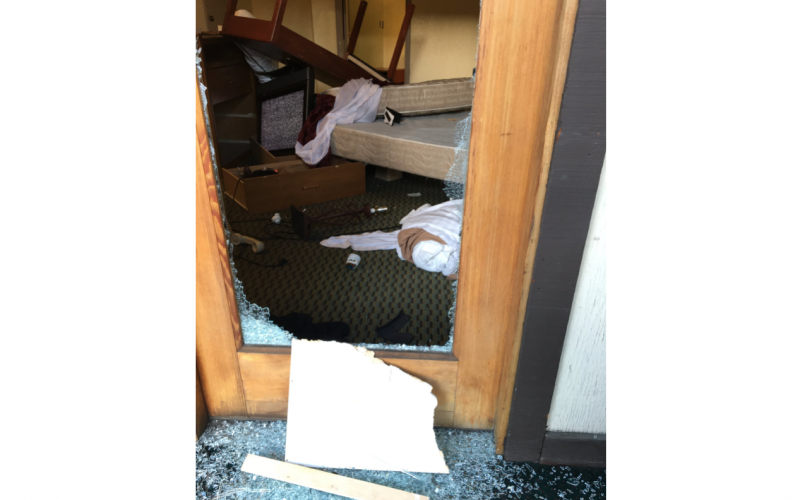 Man allegedly destroys hotel room, arrested on suspicion of felony vandalism