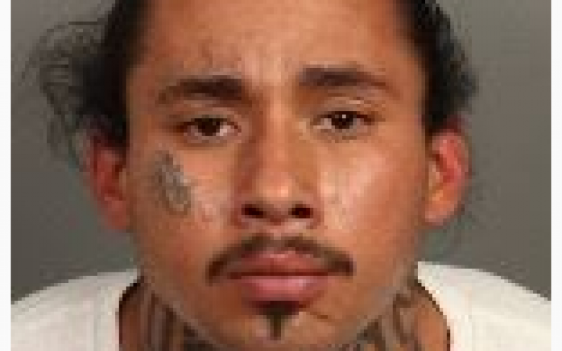 Gang Task Force Arrests Convicted-Felon Gang Member Crashing with a Loaded Firearm