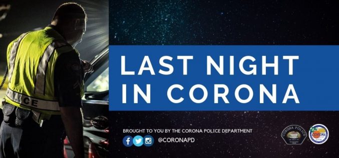 One night in Corona, three arrests