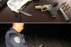 Illegally parked vehicle becomes arrest of two with stolen gun