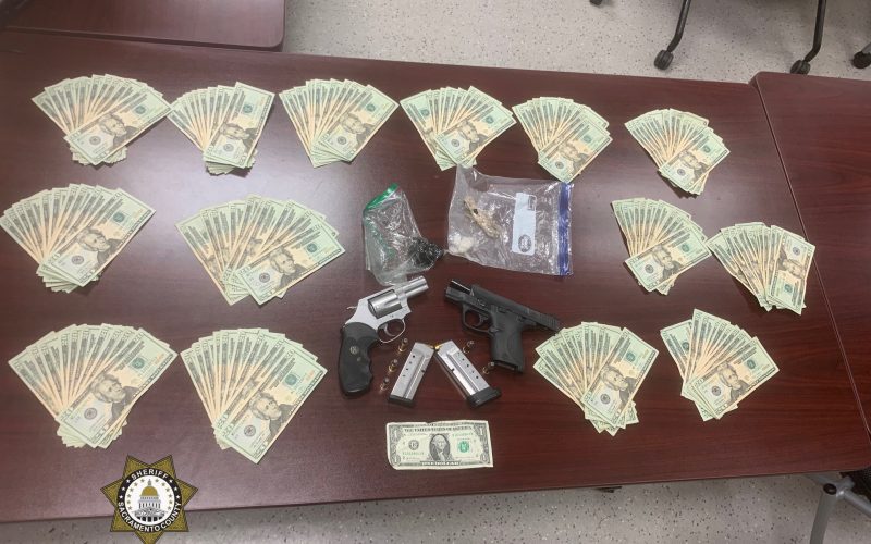 Suspicious vehicle alert leads to discovery of heroin, meth, guns