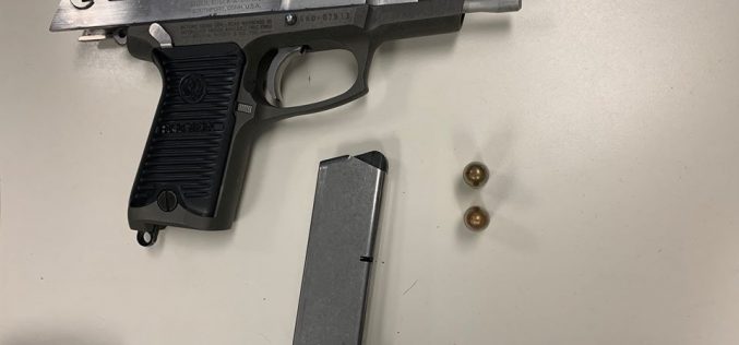 Man crashes vehicle attempting to flee with loaded gun