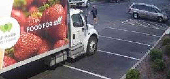 Transient in Custody Accused of Vandalizing 5 Food Bank Trucks