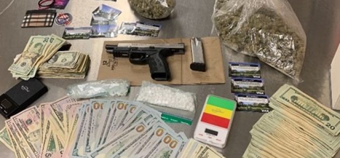 Pair arrested with drugs, guns, EDD cards and $18,000