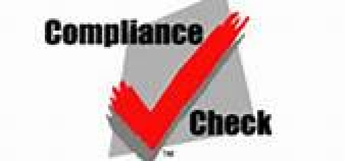 Compliance check results in Susanville