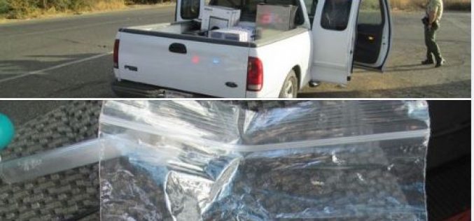 Expired registration on truck carrying meth and pipe