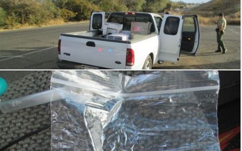 Expired registration on truck carrying meth and pipe