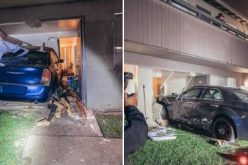 DUI driver crashes into an apartment