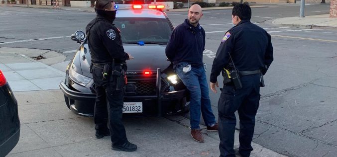 Salinas Police officers detain man with gun tucked into his waistband in public