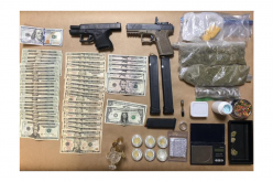 Hollister Police: Traffic stop leads to discovery of guns and narcotics