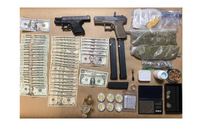 Hollister Police: Traffic stop leads to discovery of guns and narcotics