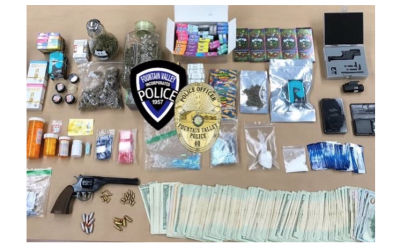 Fountain Valley: Two arrested, various drugs seized during drug sales investigation