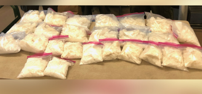 Traffic stop yields 40 pounds of meth