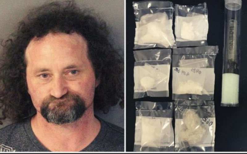 Man nabbed with meth, heroin and a pipe