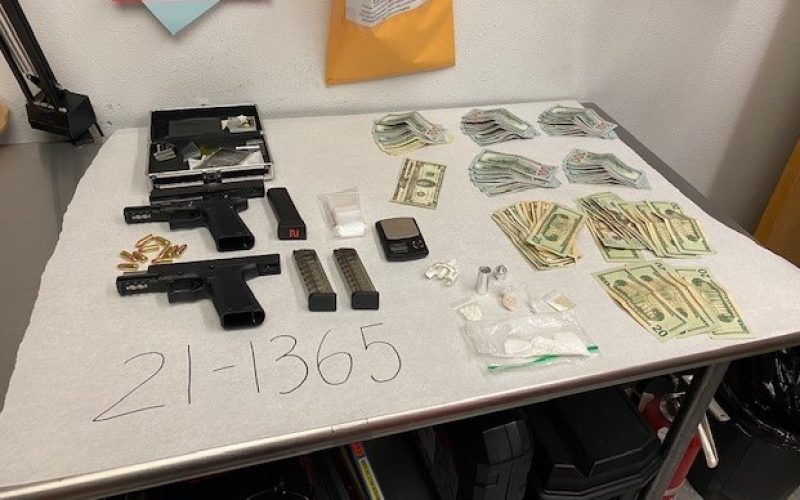 Guns/Narcotics Seized During Investigation