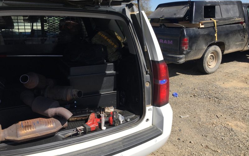 Trio arrested attempting to break into parked car