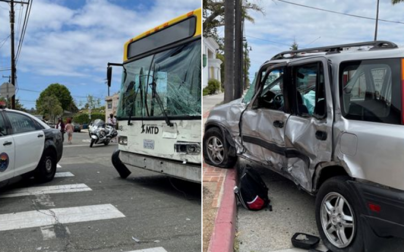 City Bus Stops Car Thief