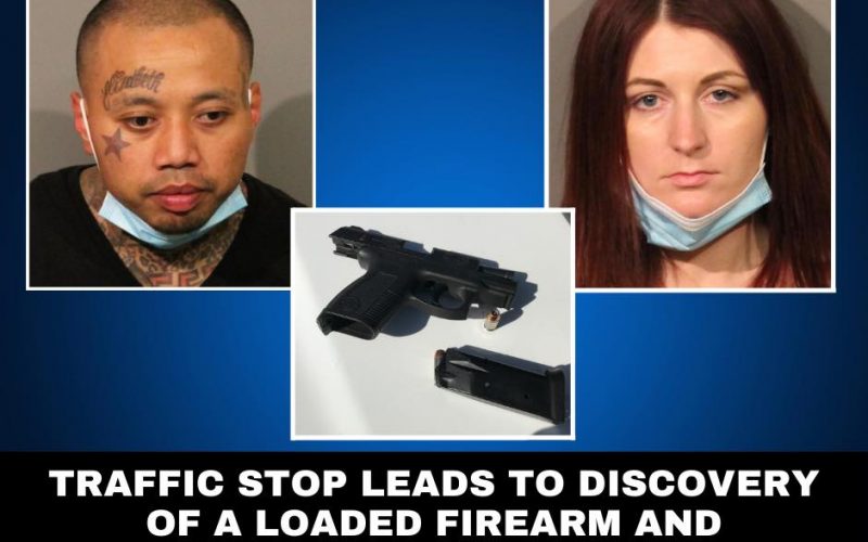 Traffic stop yelds gun, meth, two arrests