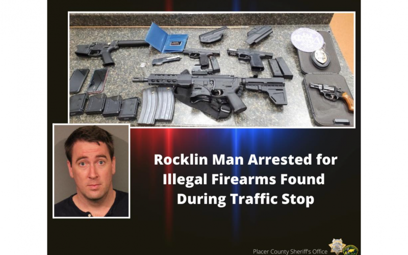 Placer County Sheriff: Rocklin man arrested on suspicion of fraud, narcotics and weapons charges