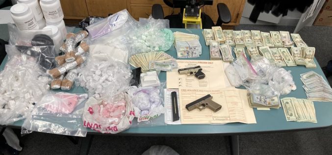 Arrests, Seizure of Nearly 30 pounds of Dangerous Drugs, Ghost Guns