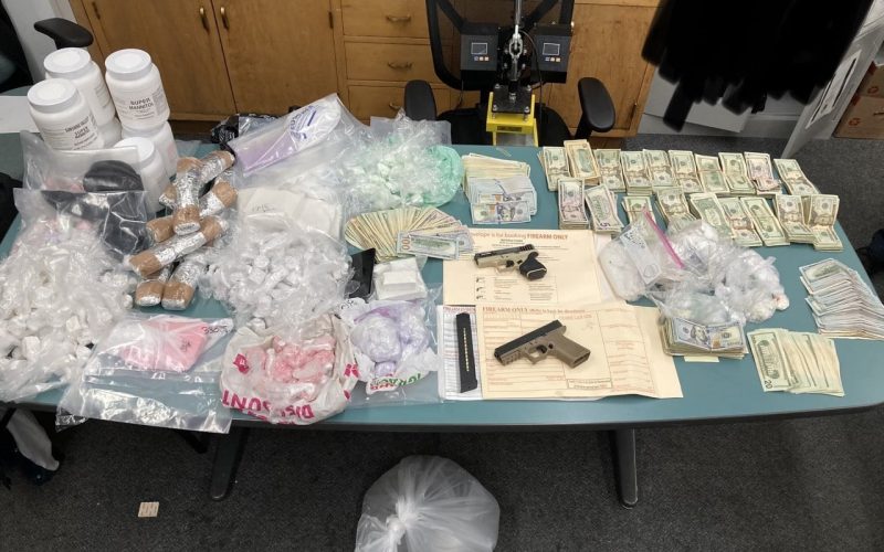 Arrests, Seizure of Nearly 30 pounds of Dangerous Drugs, Ghost Guns