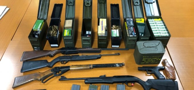 Driver Passed Out Inside a Car with Weapons and Ammunition is Arrested