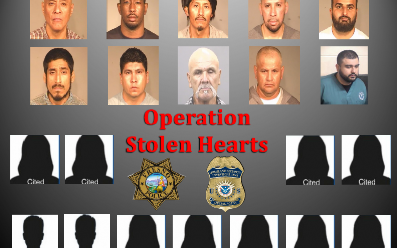 Results from “Operation Stolen Hearts” in Fresno