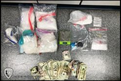 LARGE AMOUNT OF METHAMPHETAMINE SEIZED DURING SEARCH