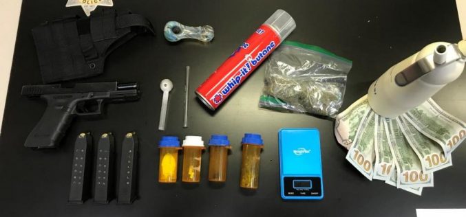 Armed Subject Arrested with Controlled Substances