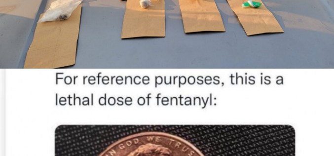 Man passed out in truck has fentanyl, heroin, meth