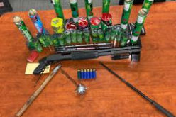 Felon Busted with Weapons and Fireworks