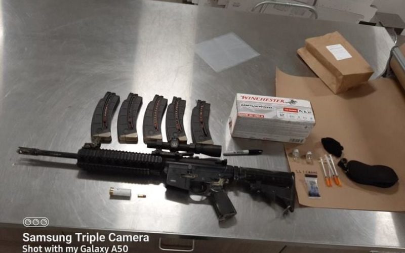 Driving with a warrant, a gun, ammo and large capacity magazines