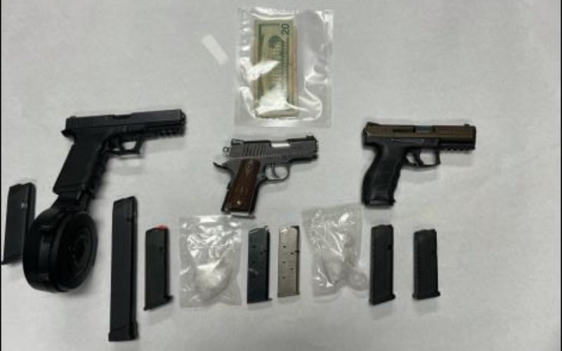 Shotspotter leads to felon with guns and drugs