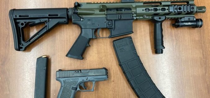 Parolee arrested with assault rifle, Glock and ammo