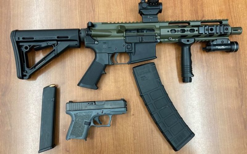 Parolee arrested with assault rifle, Glock and ammo