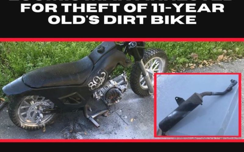 Stolen dirt bike recovered, returned