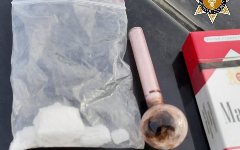 Expired registration becomes arrest for meth, pipe