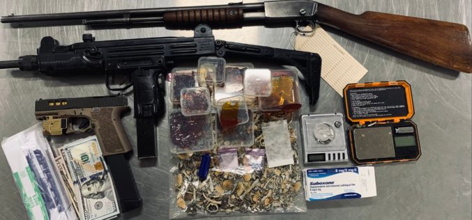 Pair arrested with drugs, guns in their apartment