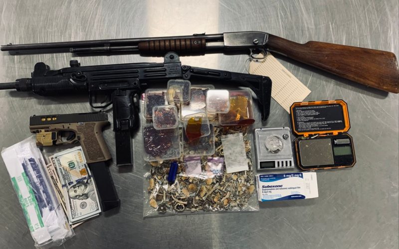 Pair arrested with drugs, guns in their apartment