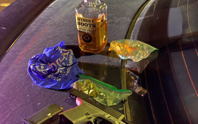 Gun seized during traffic stop