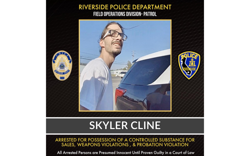 Riverside Police reportedly catch man packaging drugs in broad daylight