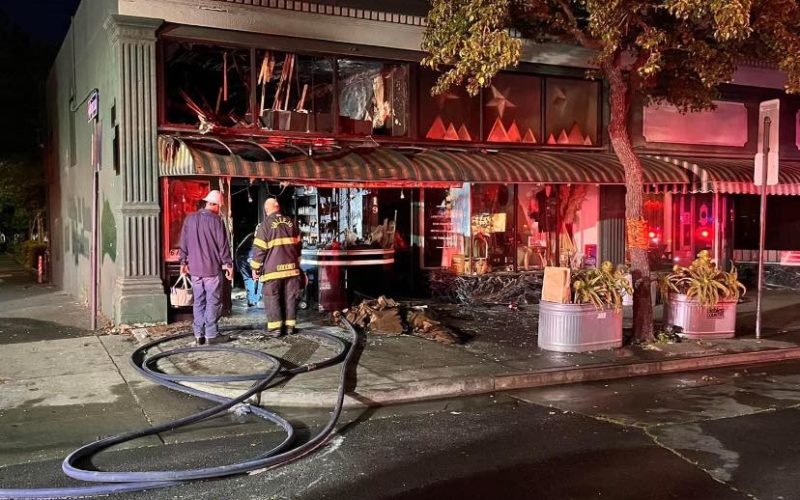 Man accused of setting Marin Street business on fire