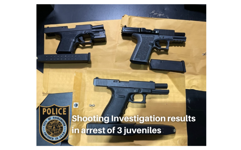 Three juveniles arrested for alleged reckless discharge of firearm