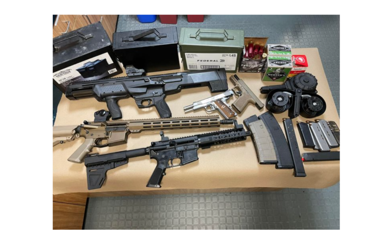 Suspect Arrested for Numerous Alleged Weapons Violations