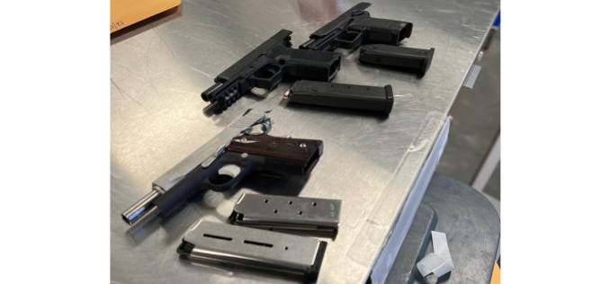 Gang member on parole reportedly found with unlawfully possessed guns