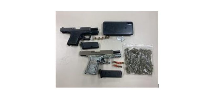 Felon Busted with Guns