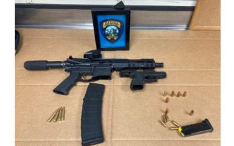 Suspect arrested on Weapons Charges