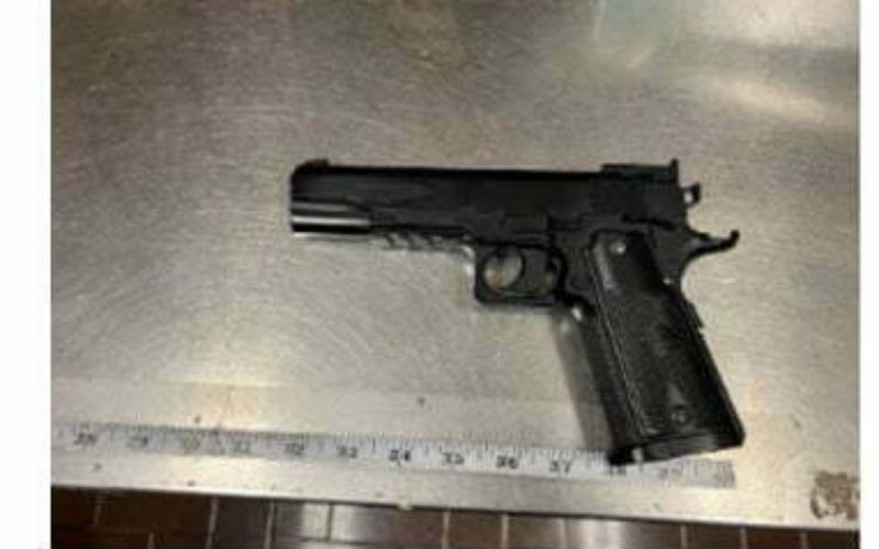 Man arrested for Pointing Replica Firearm at Cars