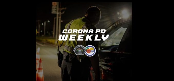 Weekly Crime Update: Corona Police Keep Residents Informed